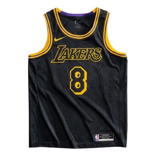 

Майка Men's Nike NBA Los Angeles Lakers City Edition 8&24 Mamba Week Kobe Commemorate Black Jersey, черный