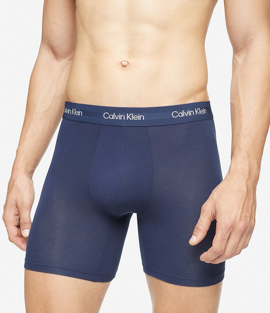 

Экологичные боксеры Calvin Klein, синий