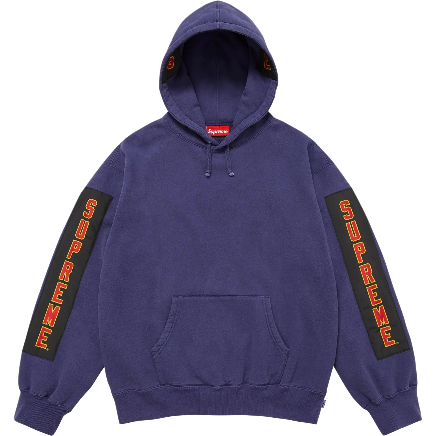 Толстовка с капюшоном и тканевыми нашивками unisex Supreme, Purple/Dark Royal