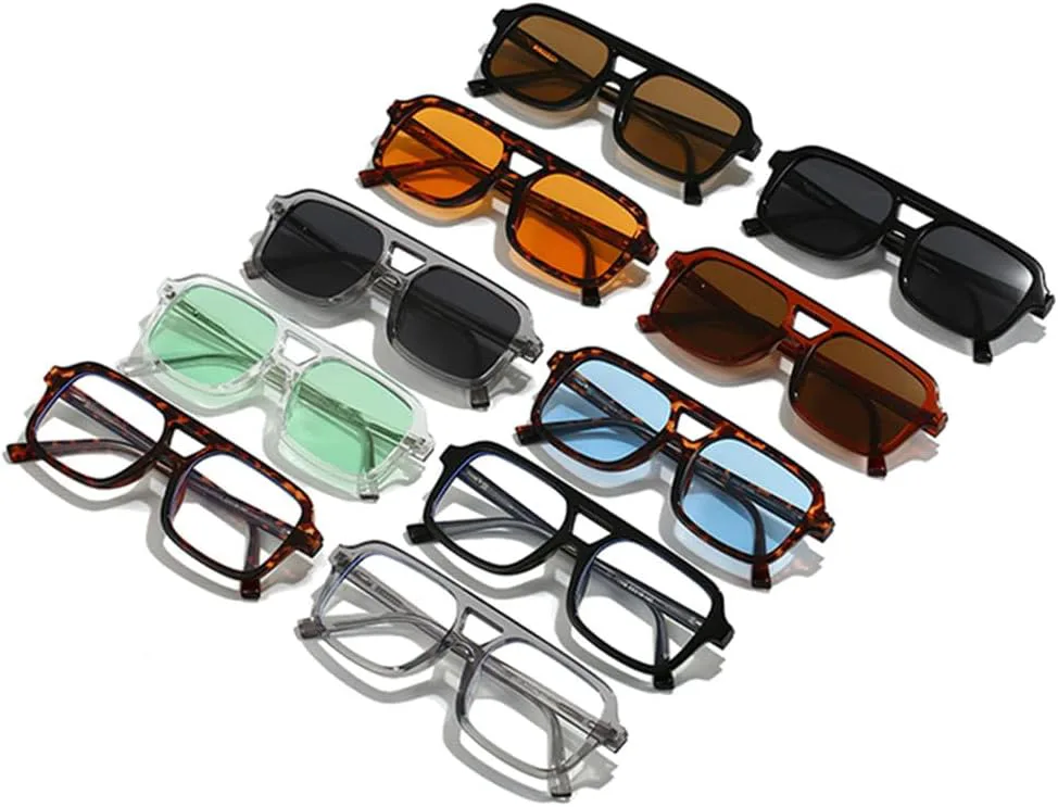 

Солнцезащитные очки Candy Color UV400 с двойной перемычкой в ​​стиле панк для мужчин и женщин, для занятий спортом на открытом воздухе и путешествий UYPTK, Brown Tea