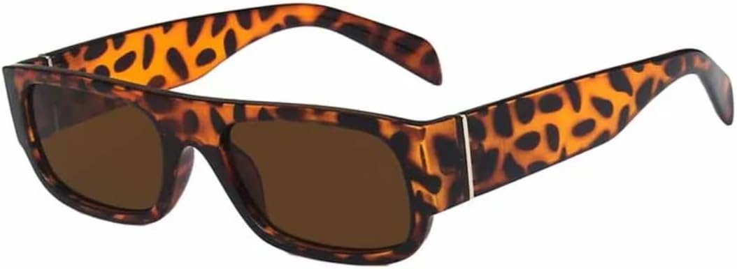 

Солнцезащитные очки с защитой UV400 | Большая оправа, панк-стиль, яркие линзы | Для женщин и мужчин, для занятий спортом на открытом воздухе и вождения DSVIGF, Leopard Brown