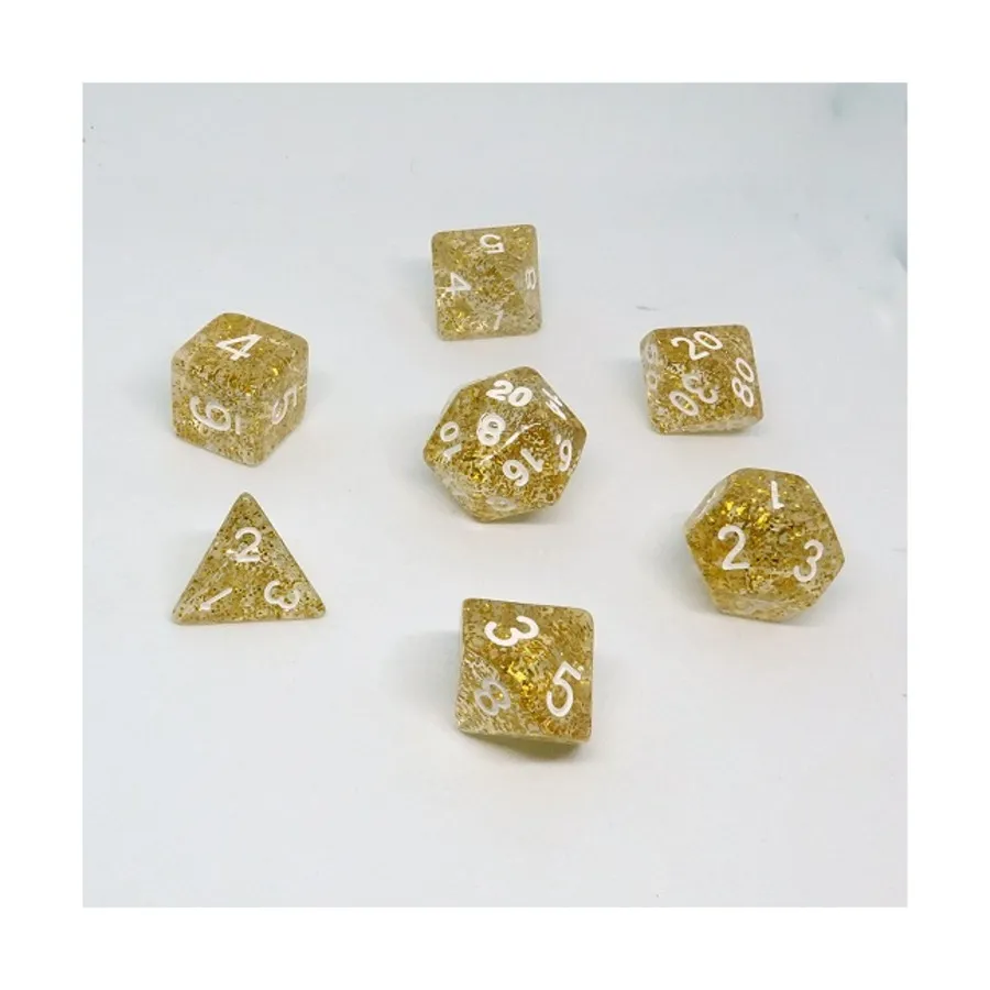 

Поликомплект Золотой блеск (7), Sharp Resin Dice