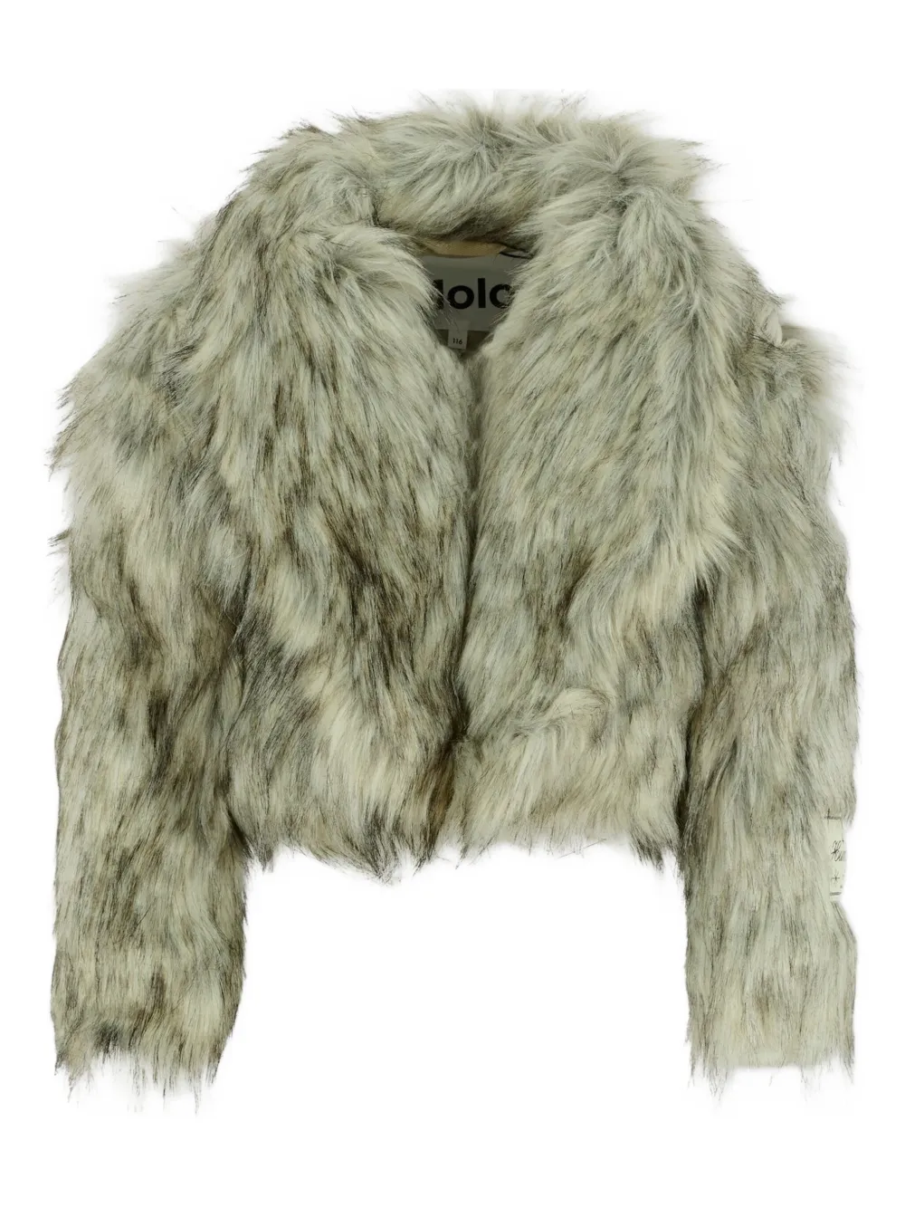 

Укороченная шуба из искусственного меха Molo, серый