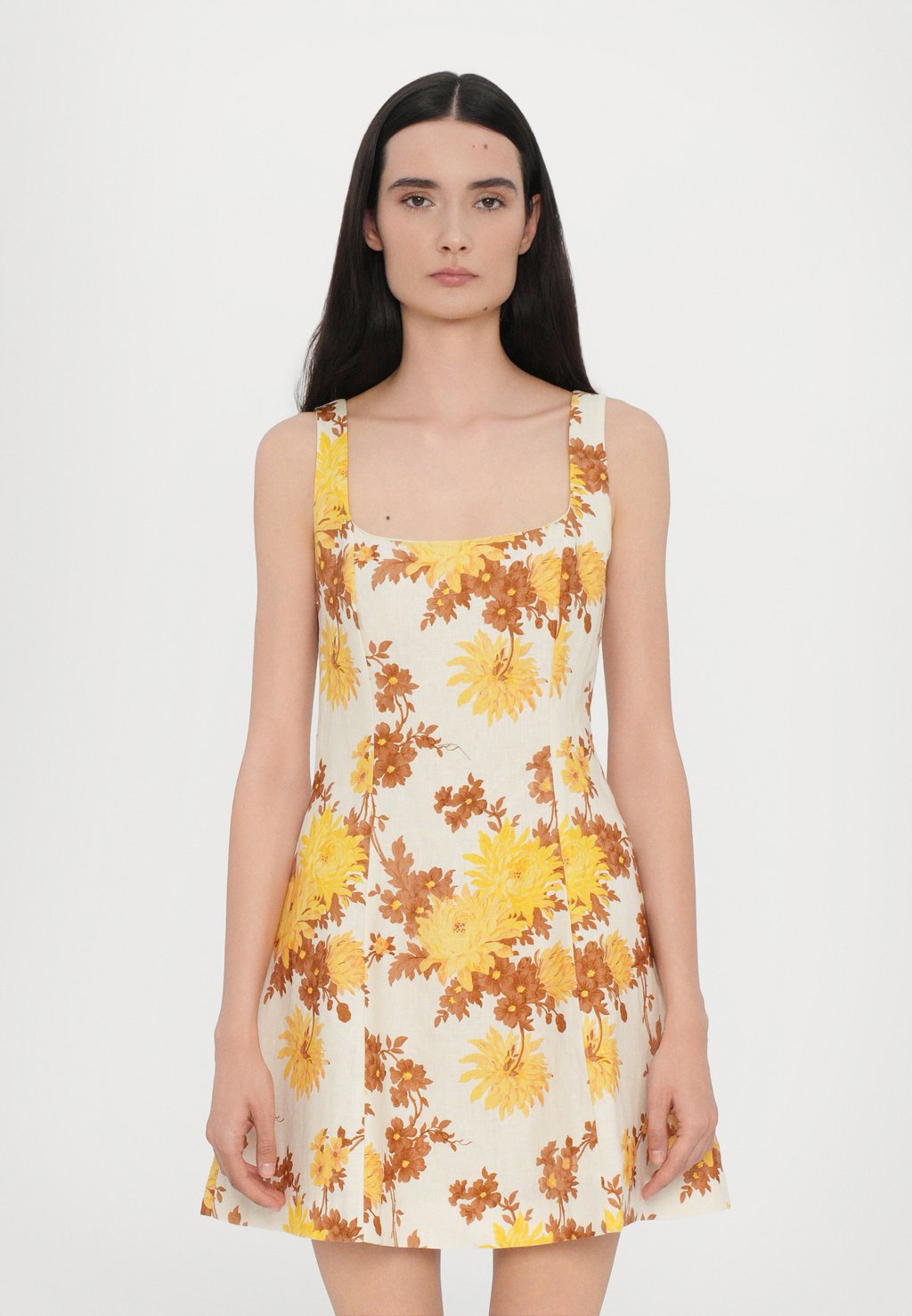 

Повседневное платье FELICE MINI DRESS Faithfull the brand, светло-желтый