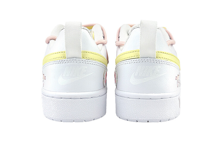 Кроссовки Nike Court Borough Skateboard Shoes Women's Low-Top Pink/Yellow — фото 4