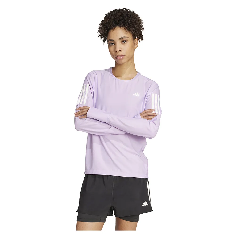 

Лонгслив adidas Own The Run, фиолетовый