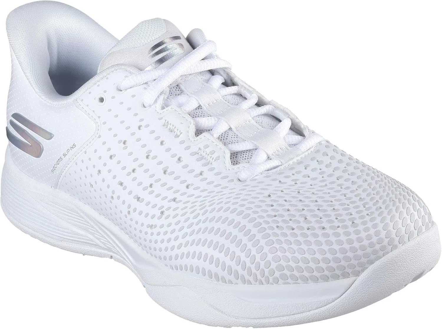 Кроссовки для корта Skechers Viper Court Reload Hands Free Slip-Ins, белый с белой отделкой