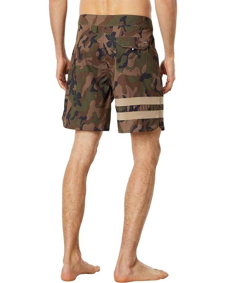 

Шорты для плавания Hurley Block Party 18" Boardshorts, оливковый