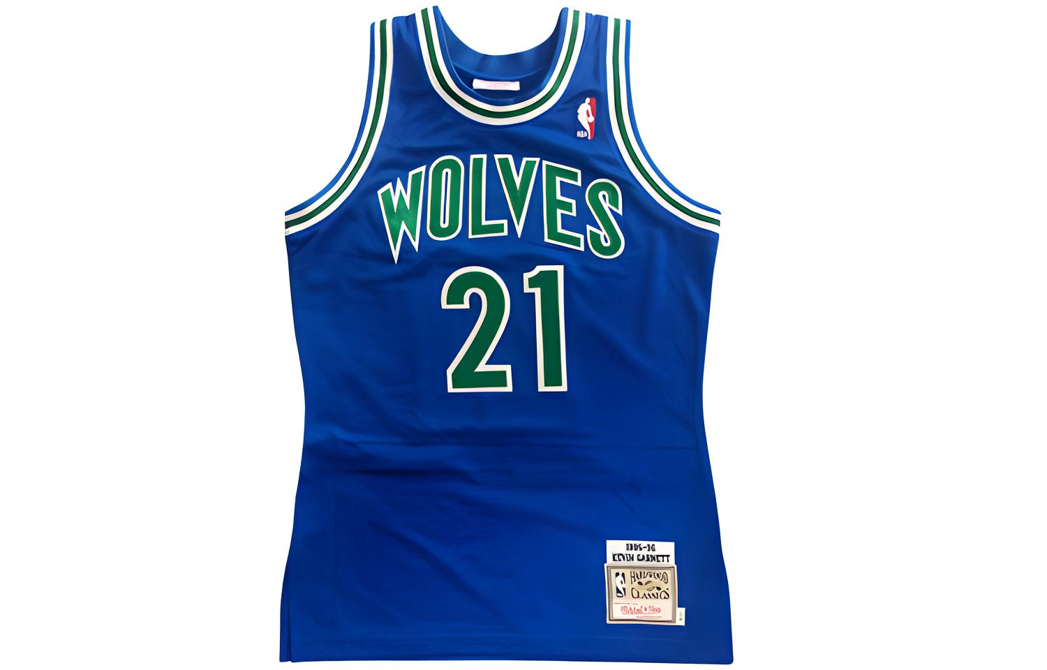 

Оригинальная майка-топ "NBA Minnesota Timberwolves 1995 Kevin Garnett" Mitchell Ness, синий