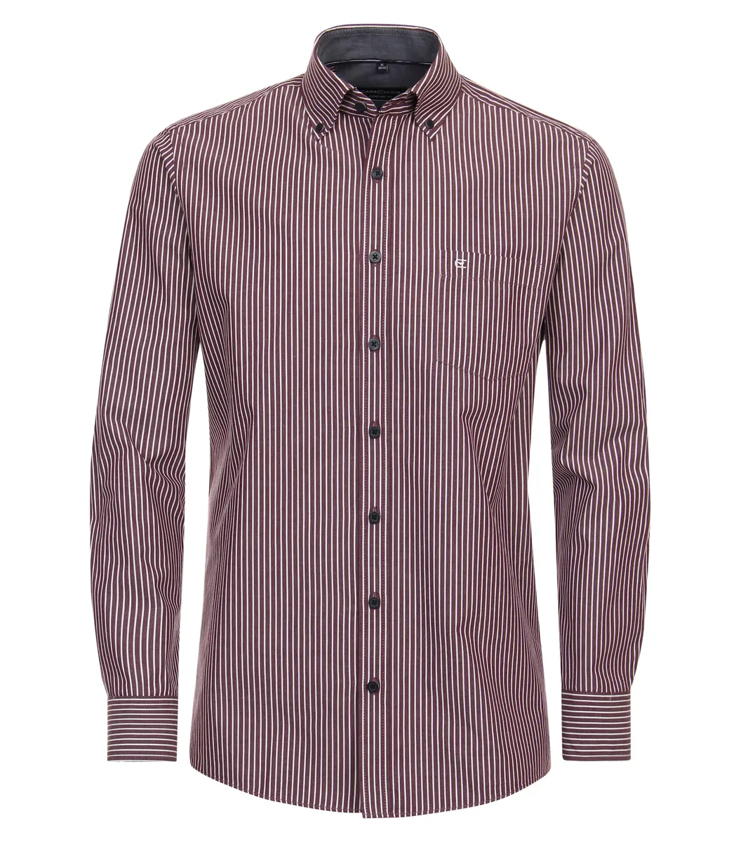 

Рубашка CASAMODA с длинными рукавами "Повседневная рубашка CASAMODA в полоску", красный