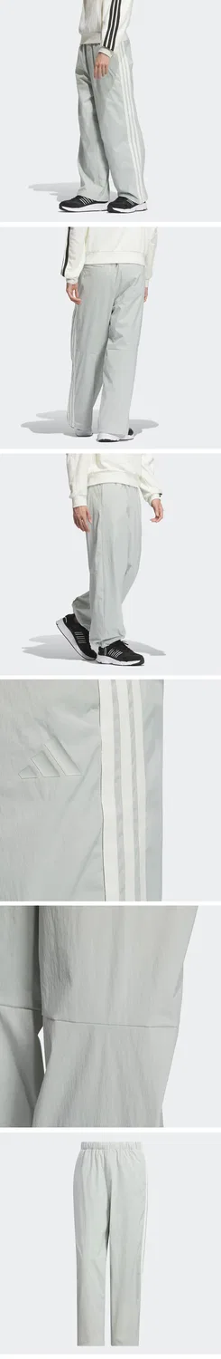 Мужские серые тканые спортивные брюки 3S Club от Adidas — фото 4