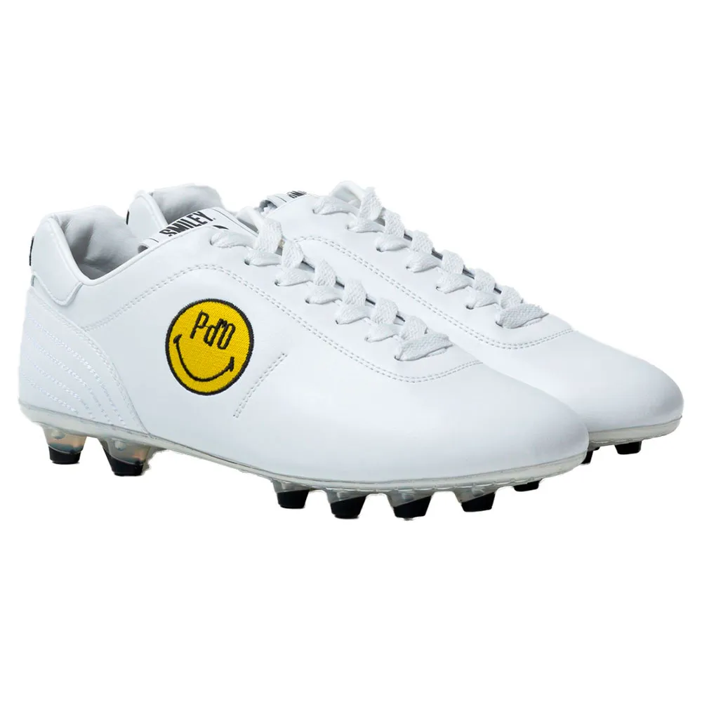 Футбольные бутсы Pantofola D Oro Lazzarini 2.0 Smiley FG/AG, белый — фото 4