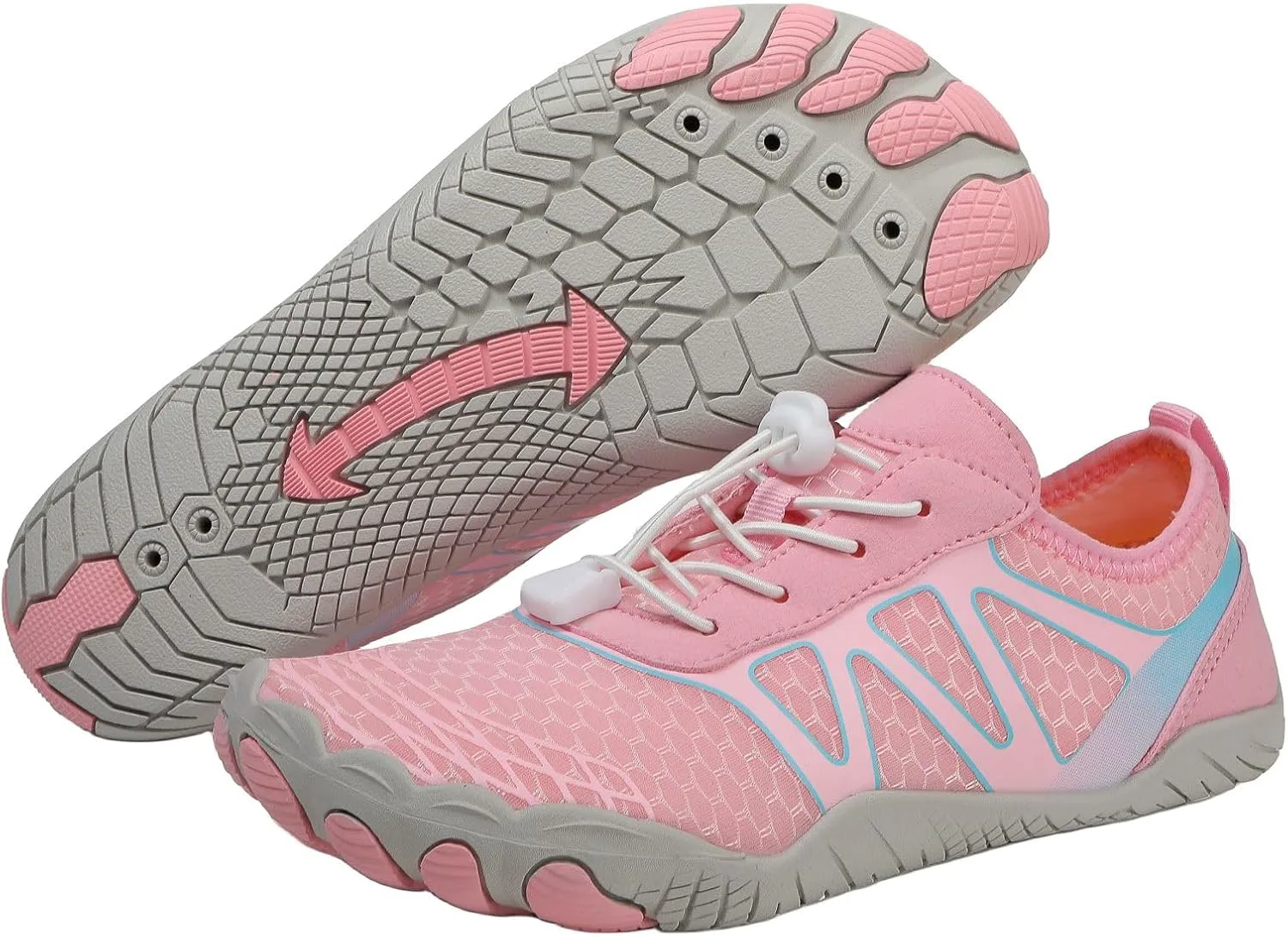 

Обувь Босиком Женская Мужская, Профессиональная обувь босиком, Быстросохнущие и нескользящие спортивные туристические водные кроссовки для плавания, пляжа, лодочных прогулок, дайвинга, серфинга и ходьбы Weinexra, розовый