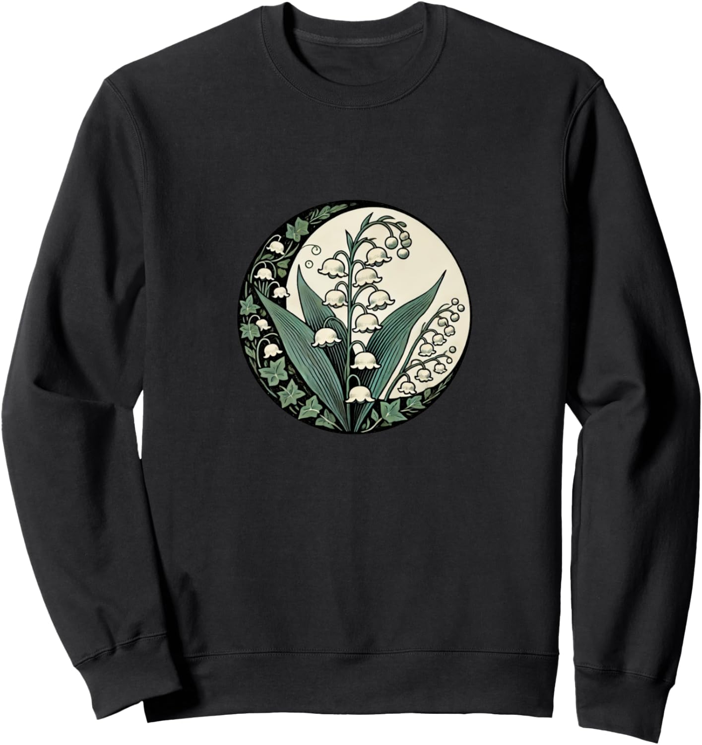 

Весенняя толстовка с изображением ландыша Vintage Lily Lover Bubb, черный