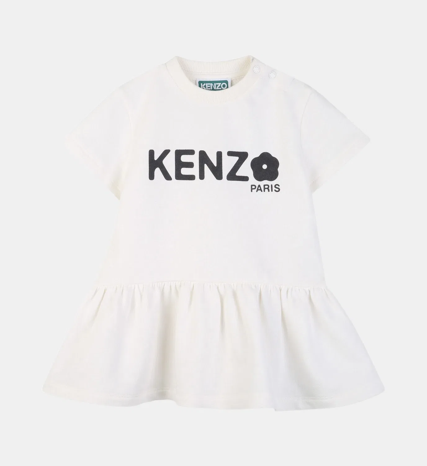 Платье из флиса Kenzo Kids, белый