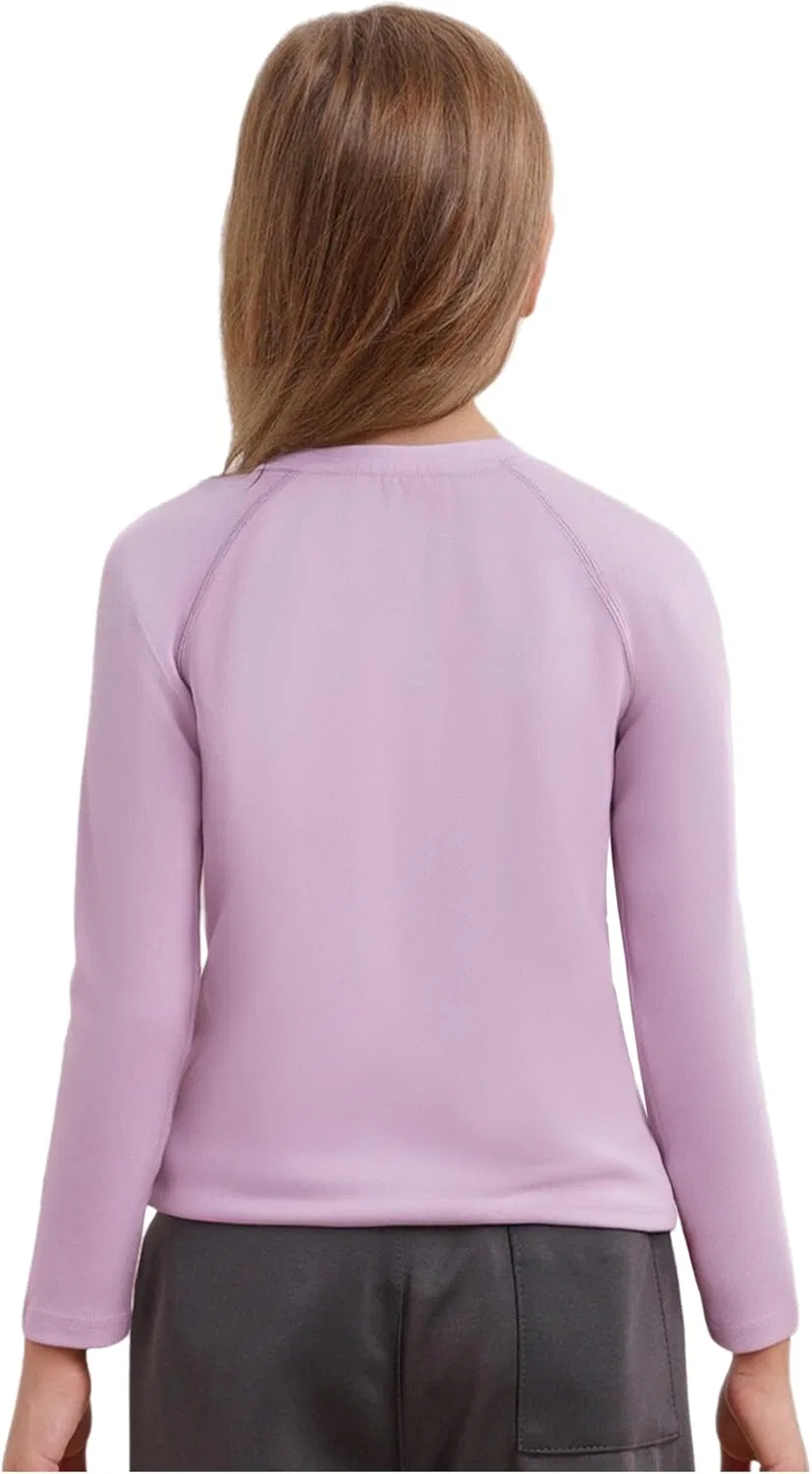 Детская спортивная футболка с длинным рукавом Hansber, Light Purple — фото 2