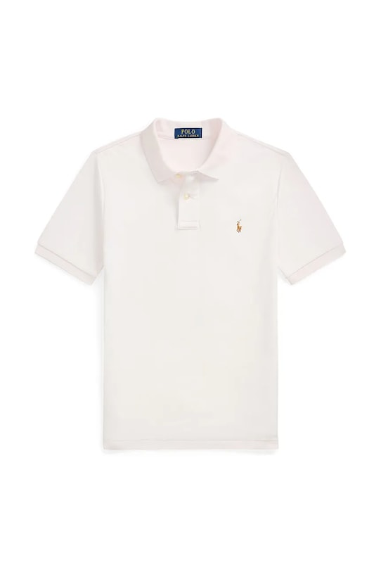 

Хлопковая детская поло Polo Ralph Lauren, белый