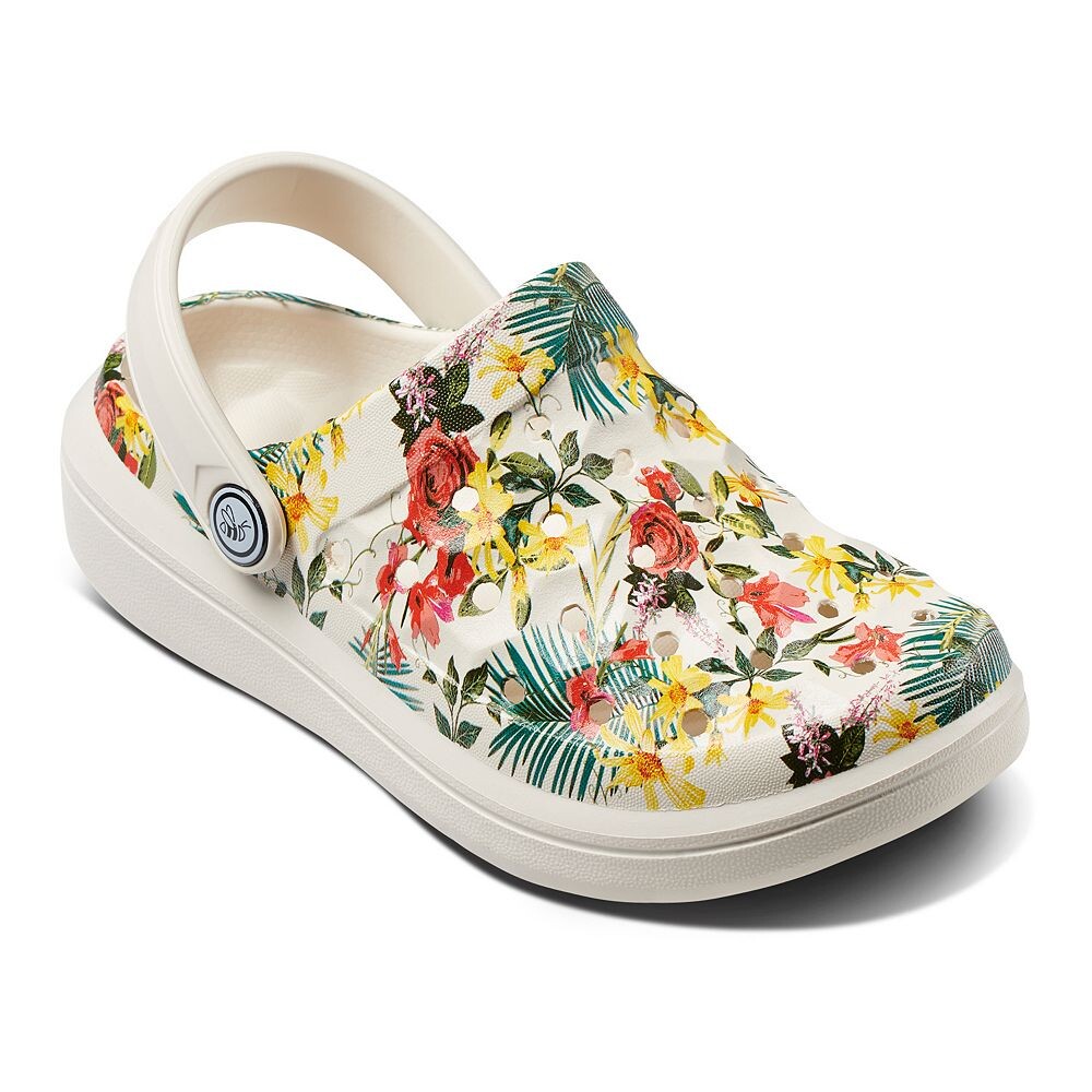 

Детские сабо Joybees Varsity с принтом, цвет Bone Tropical Floral