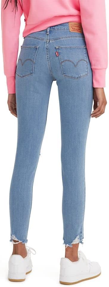 Женские джинсы скинни Levi's 721 с высокой талией, Medium Indigo Worn In — фото 3