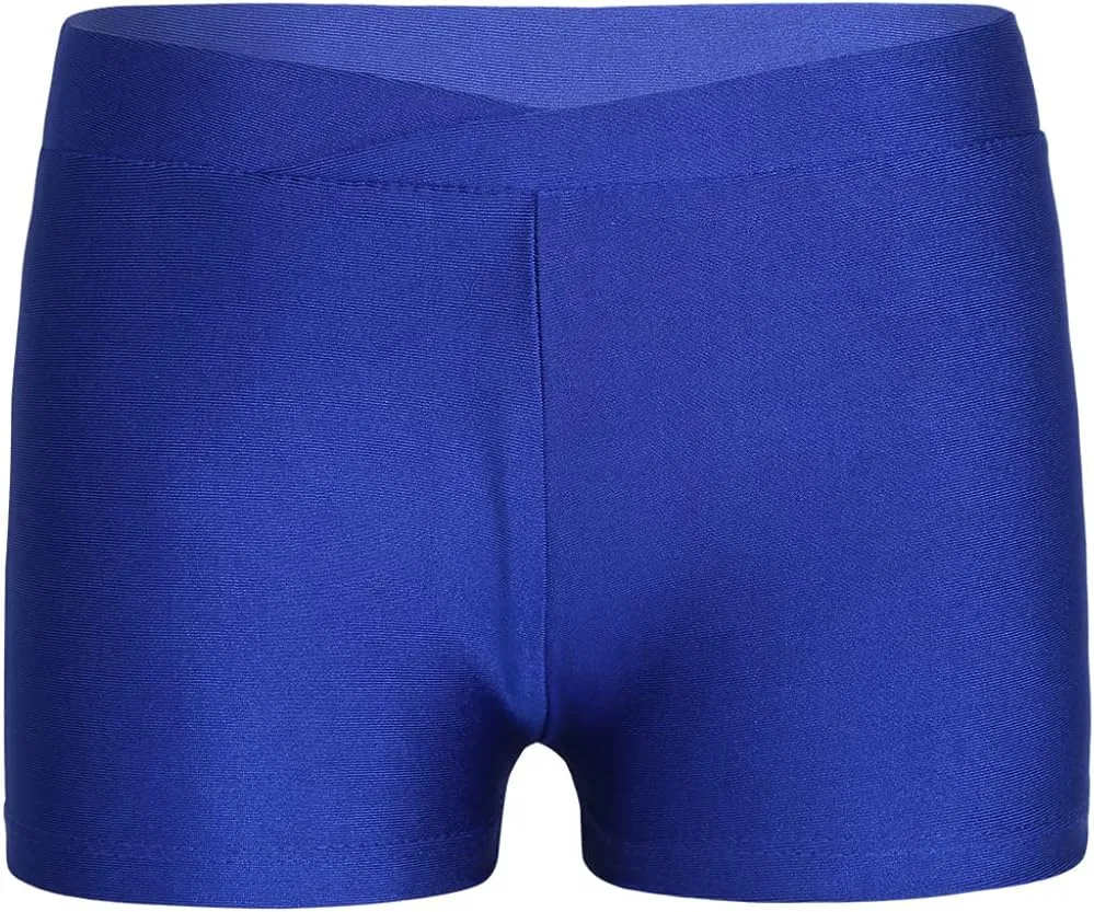 Детские шорты для танцев, спорта, бренд Freebily, V-front Blue
