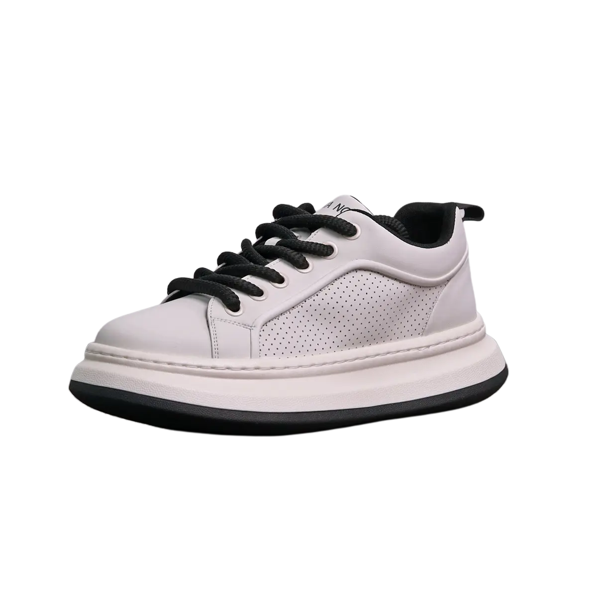 

Banas Низкие скейтерские кроссовки мужские бело-черные, цвет White Black