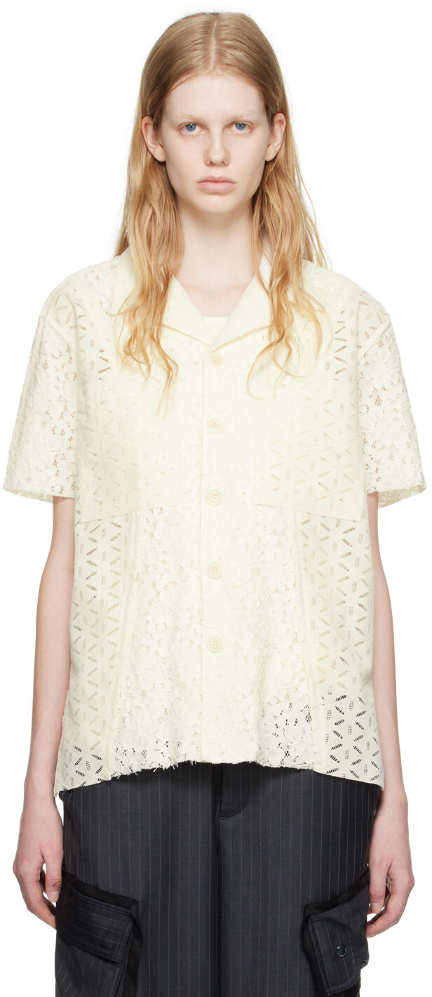 

Рубашка Andersson Bell Off-White с цветочным принтом