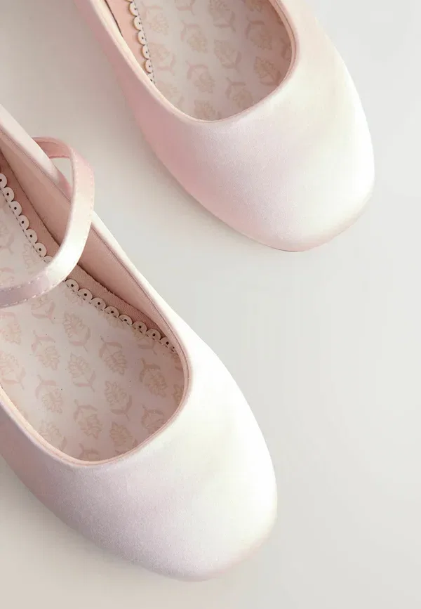 Туфли-лодочки с ремешком на щиколотке Next, pink satin stain resistant, розовый — фото 3