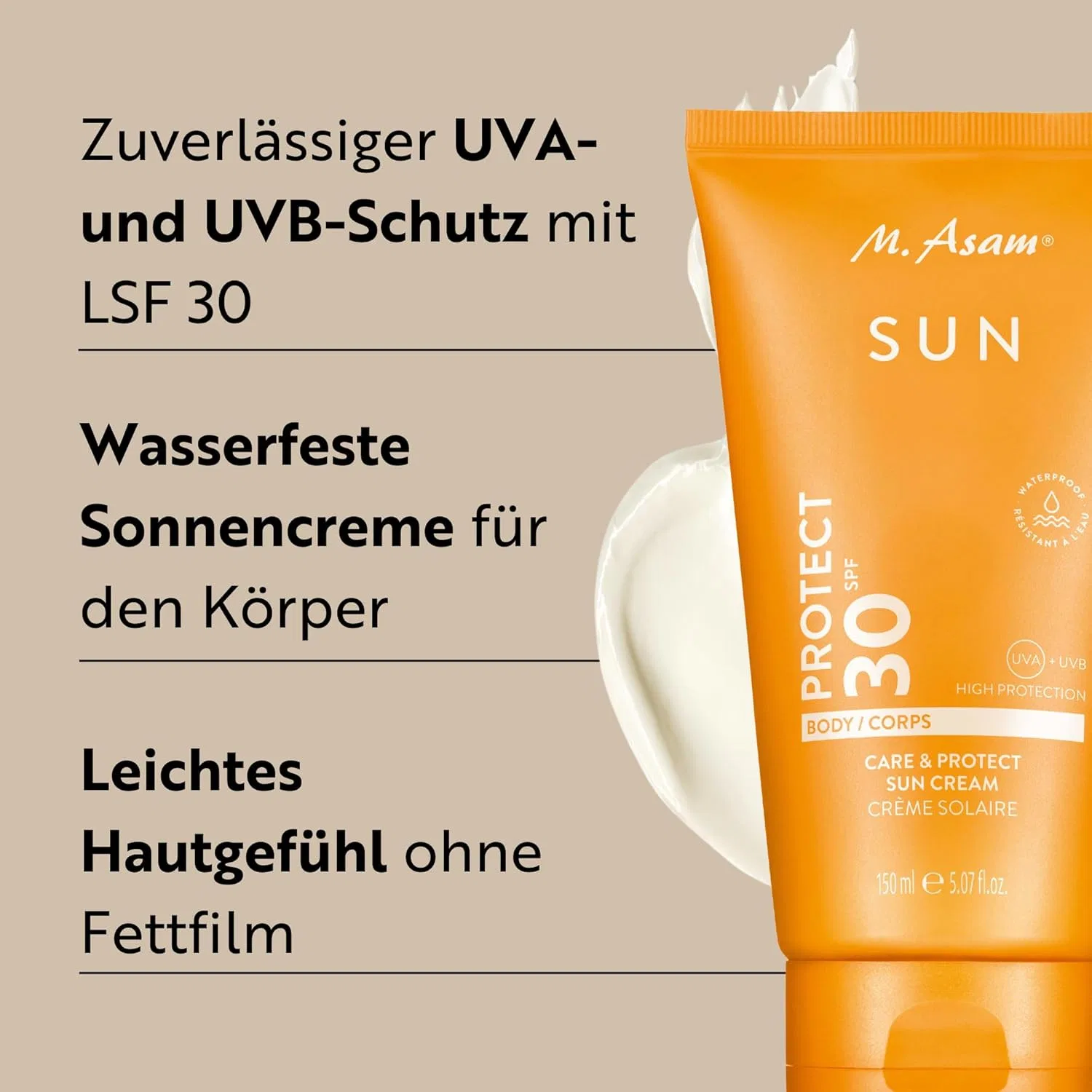 Солнцезащитный крем для тела «Sun Care & Protect» SPF30 от M. Asam M. Asam — фото 2