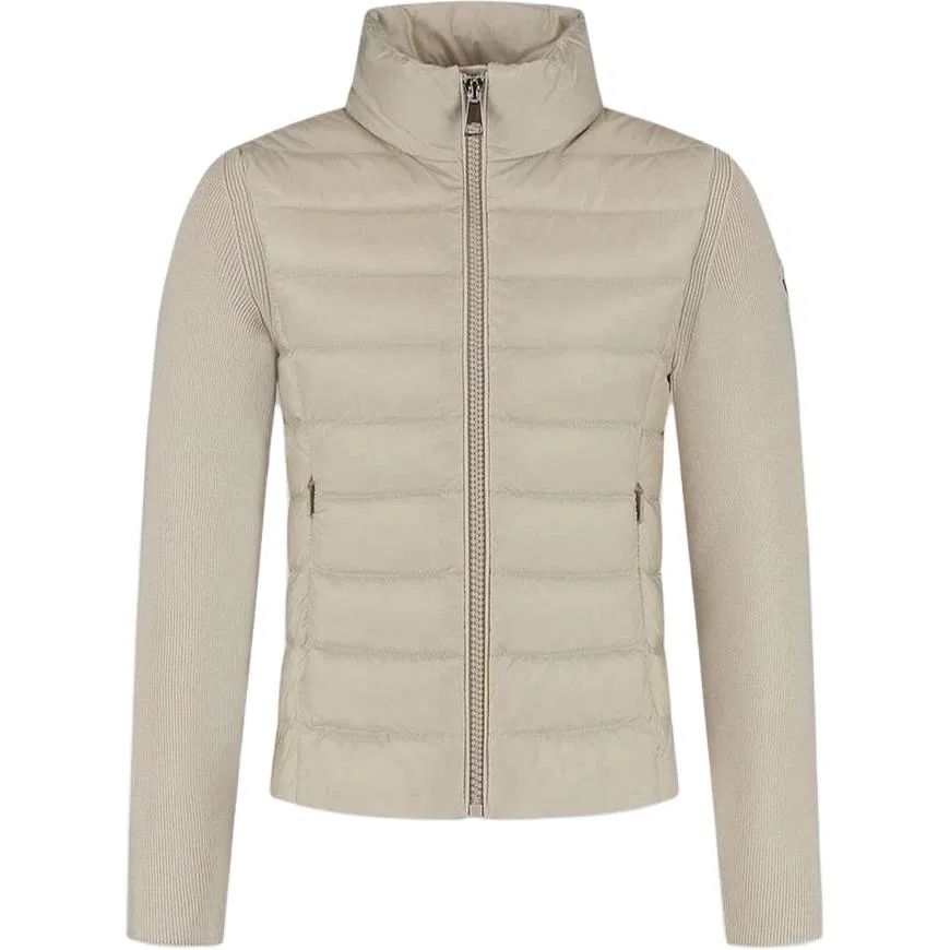 Детская пуховая куртка со стойкой Moncler, Light Umber