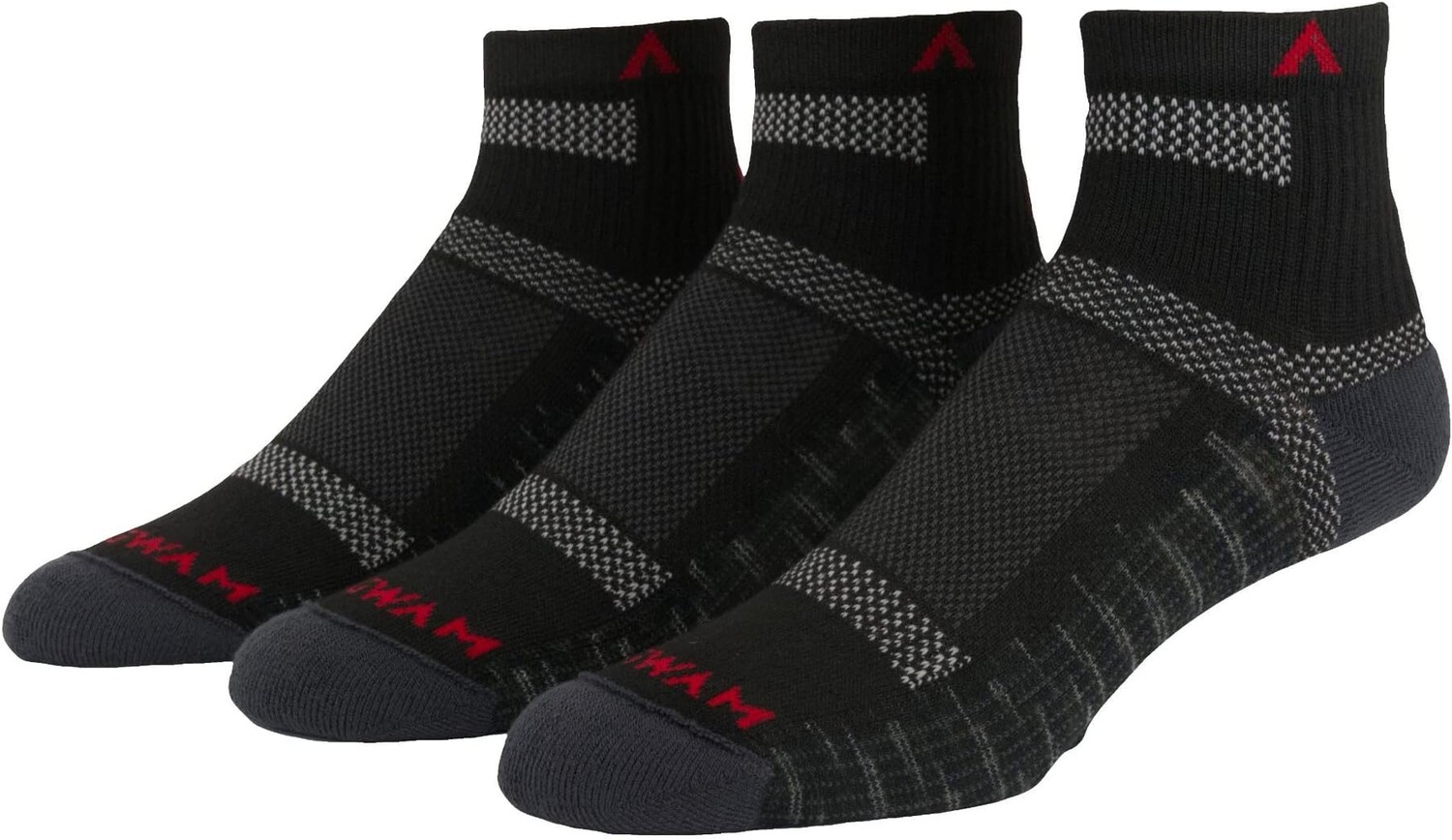 

Четвертинки Ultra Cool-Lite, 3 шт. Wigwam, цвет Onyx