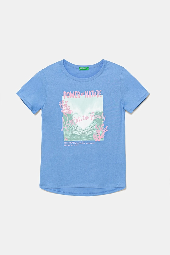 

Детская хлопковая футболка United Colors Of Benetton, синий