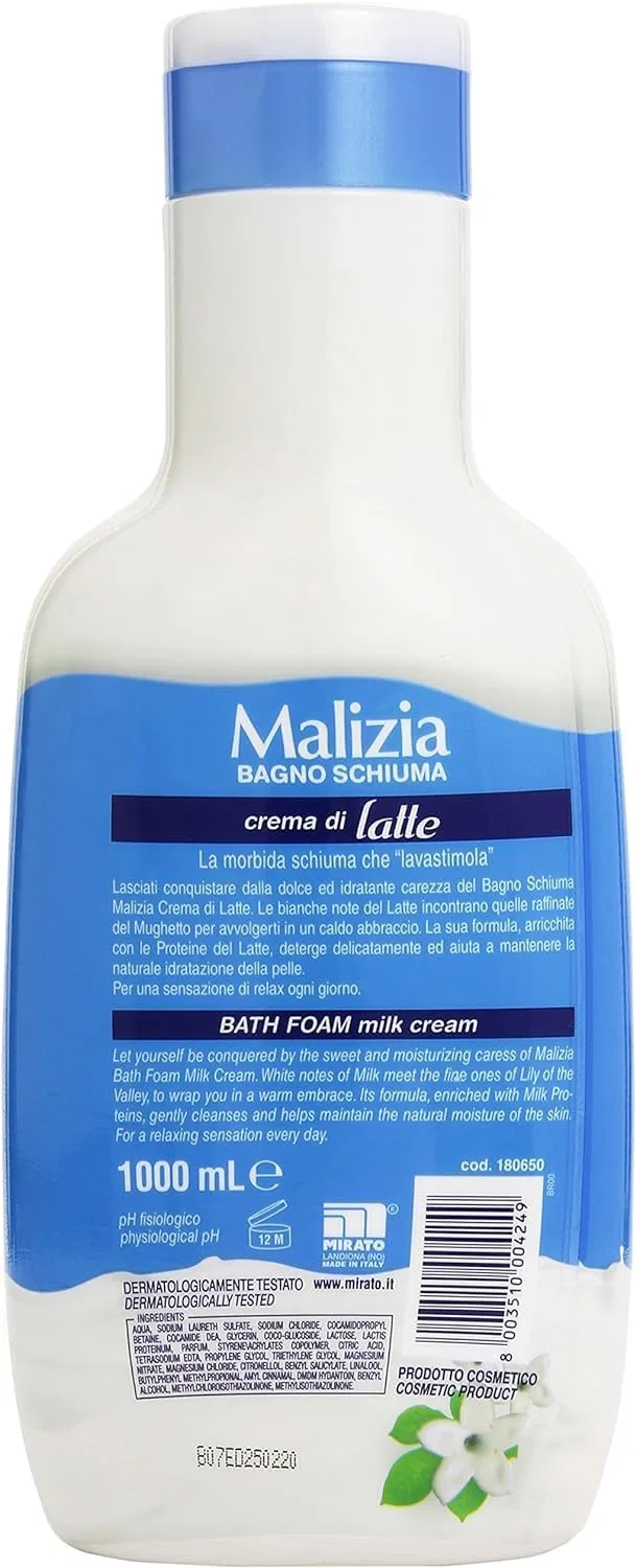 Пена для ванны Malizia Crema Di Latte Italian Gourmet E.R. — фото 3