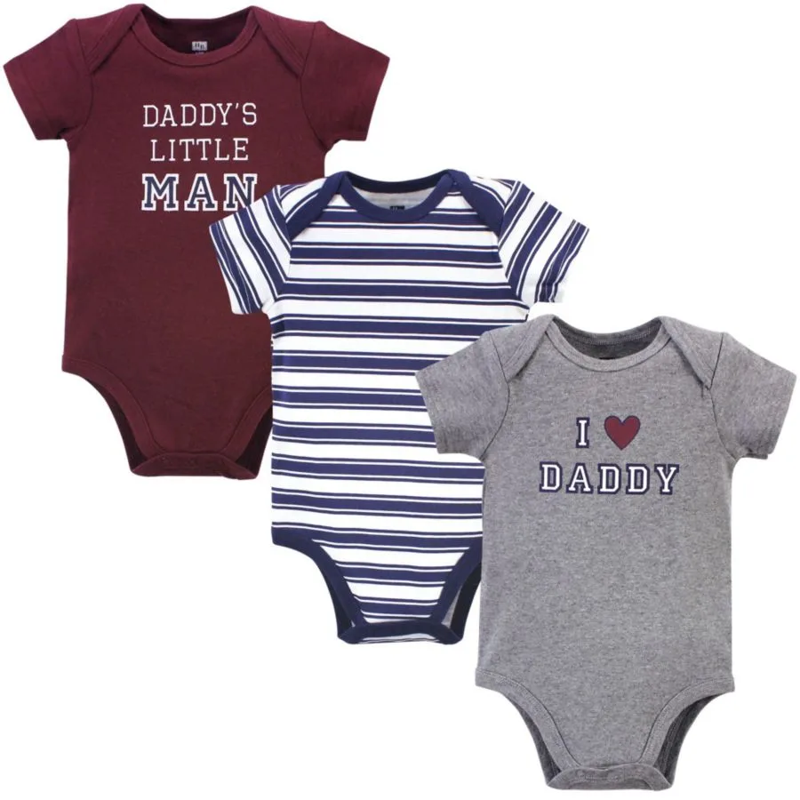Комплект из трех хлопковых боди Hudson Baby, Boy Daddy