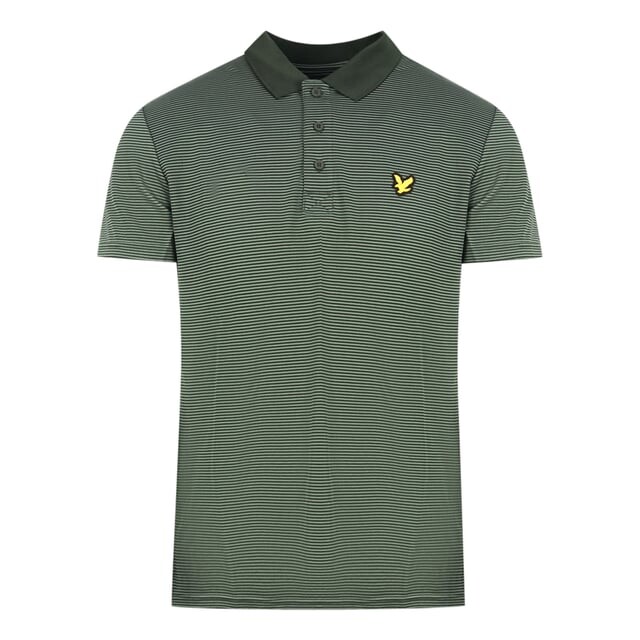 

Рубашка-Поло в микрополоску для гольфа глубокой ели Lyle & Scott, зеленый