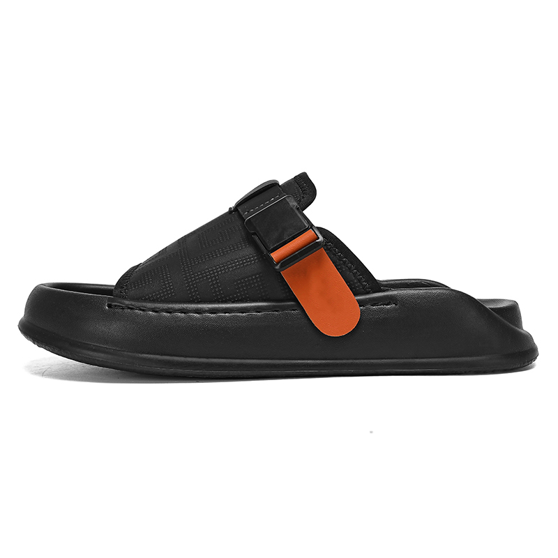 Мужские тапочки-слайды Stitching Quick Dry Slide Shiozawa, Black