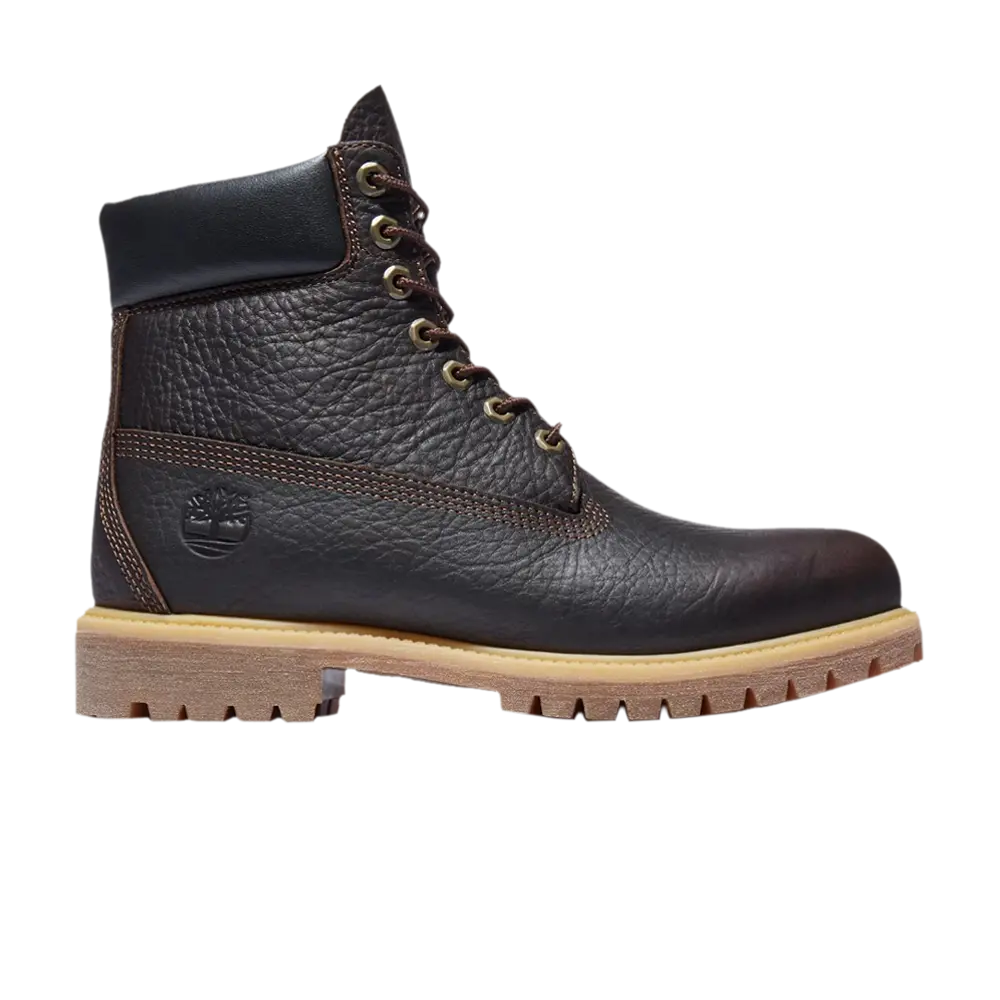 Ботинки Timberland Premium 6 Inch на шнурках, темно-коричневый