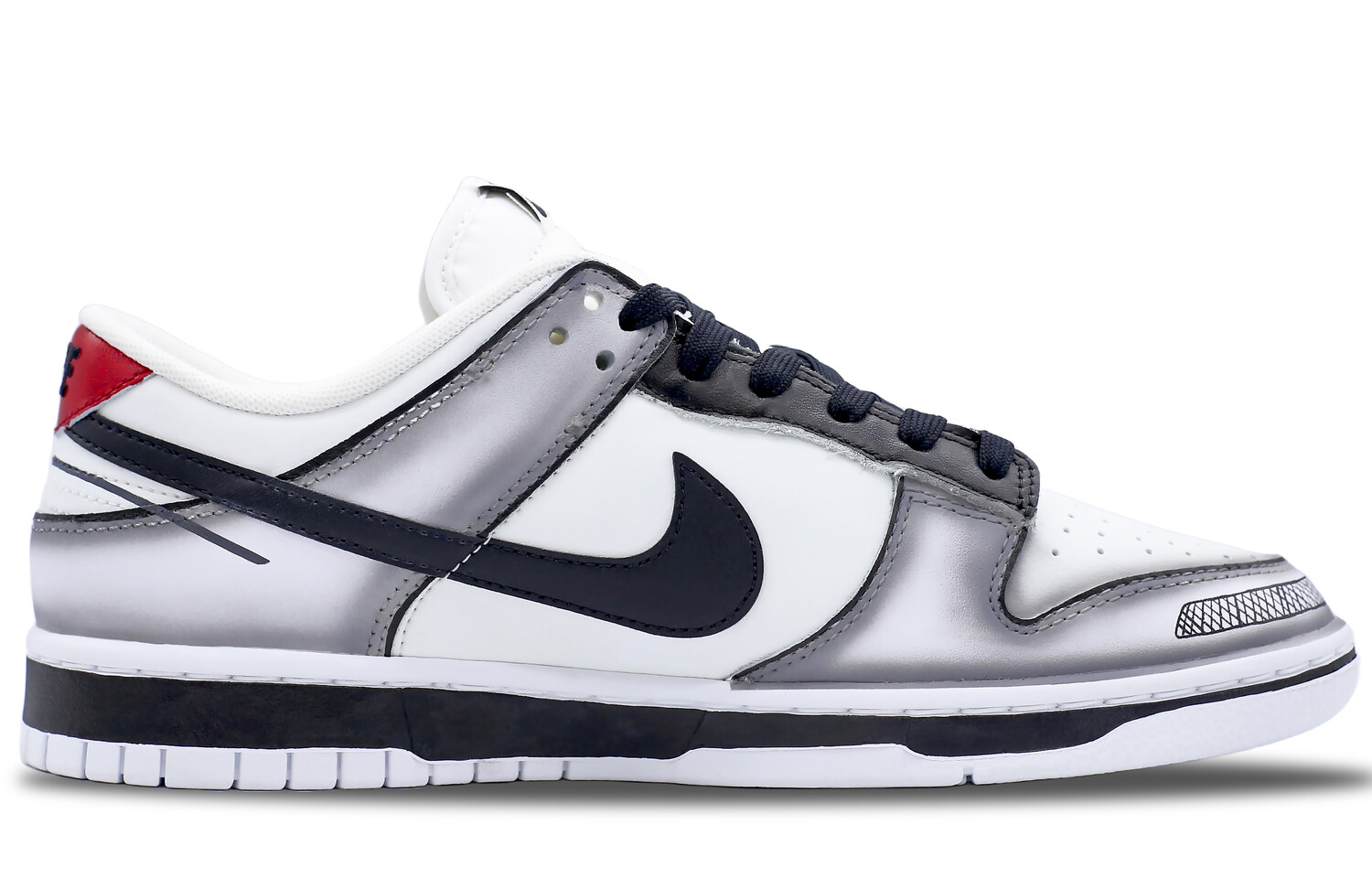 

Кроссовки Nike Dunk Skateboarding Shoes Unisex Low-top White, черный