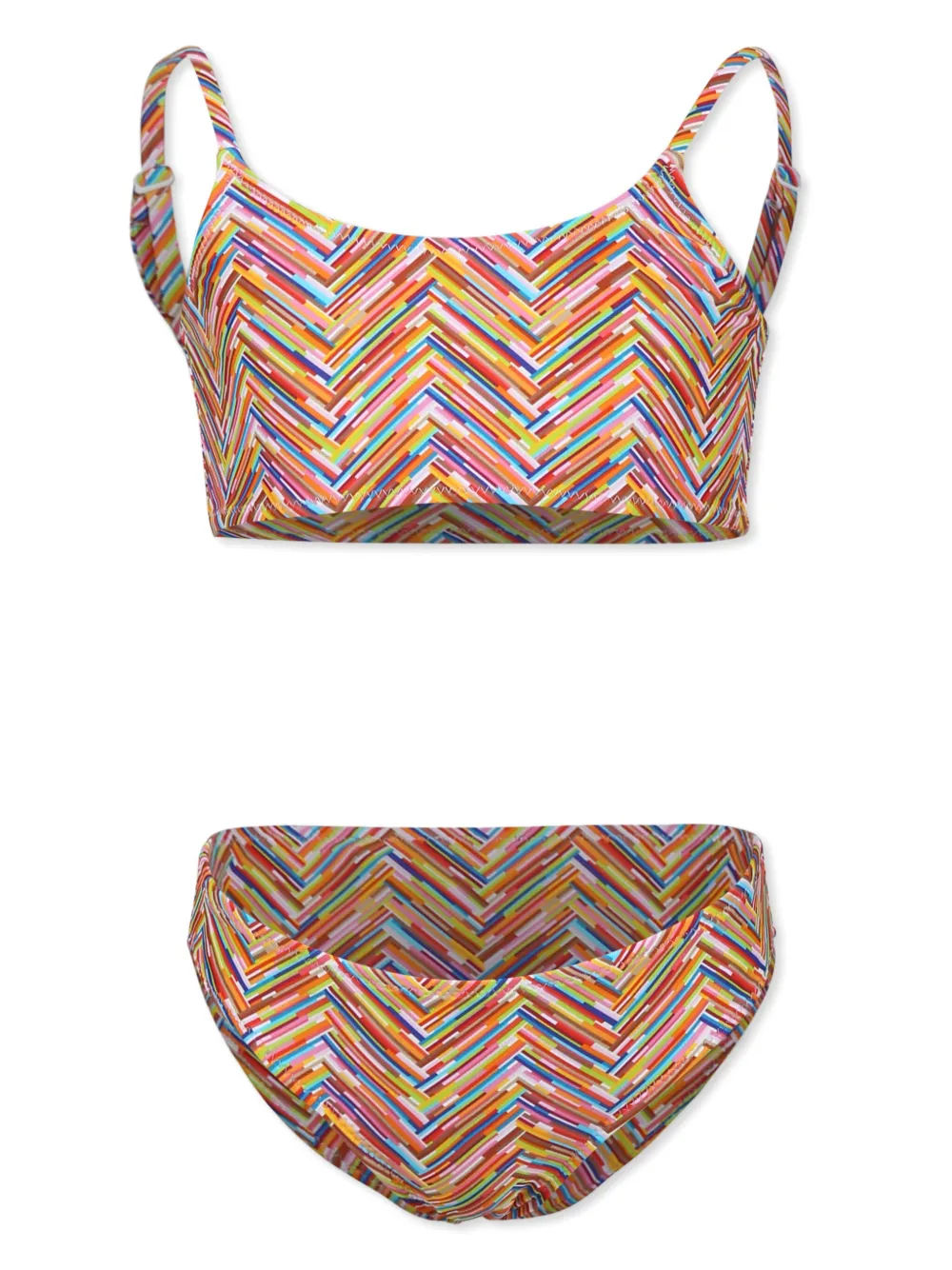 

Бикини с узором зигзаг Missoni Kids, красный