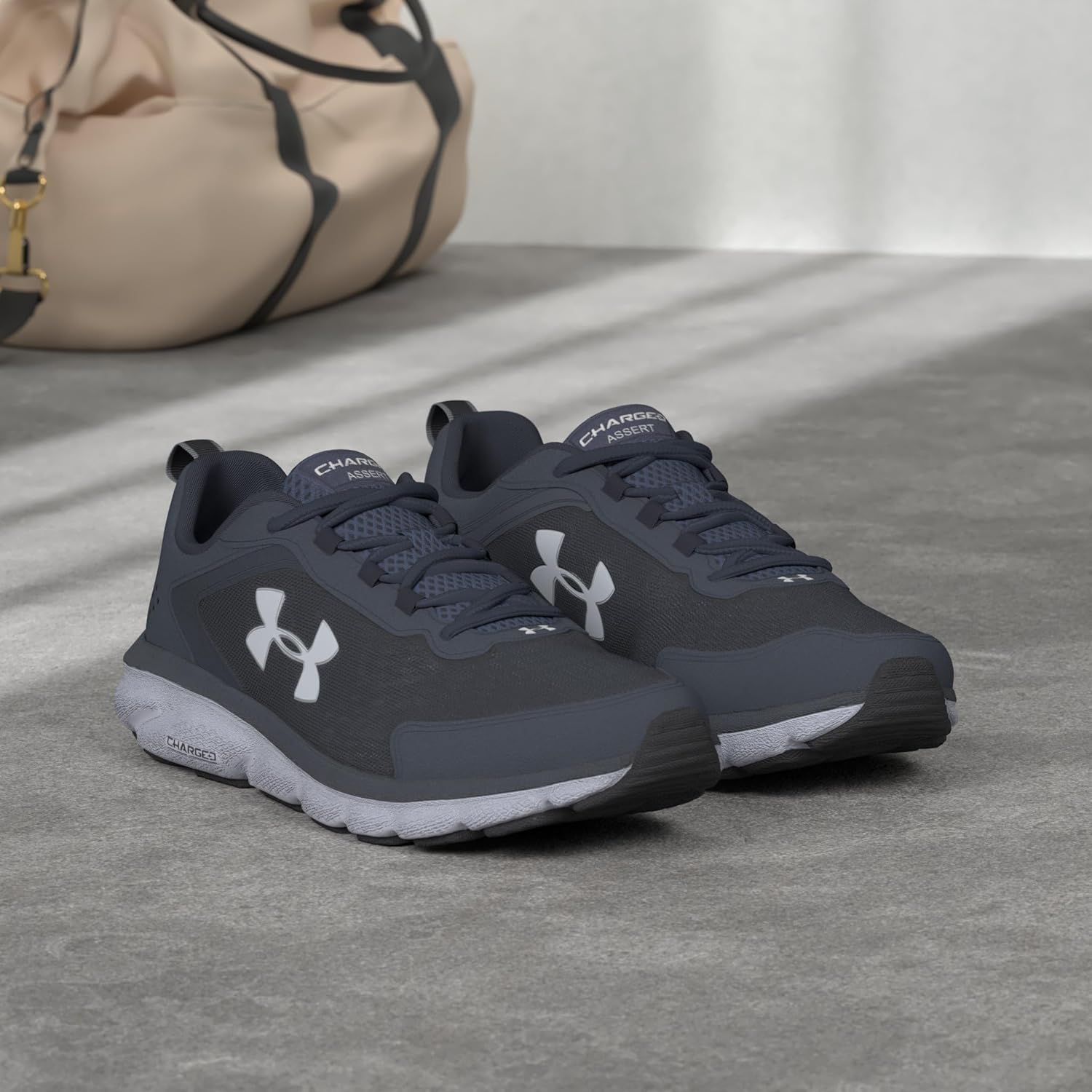Мужские кроссовки для бега Under Armour Charged Assert 9, сине-белый — фото 4