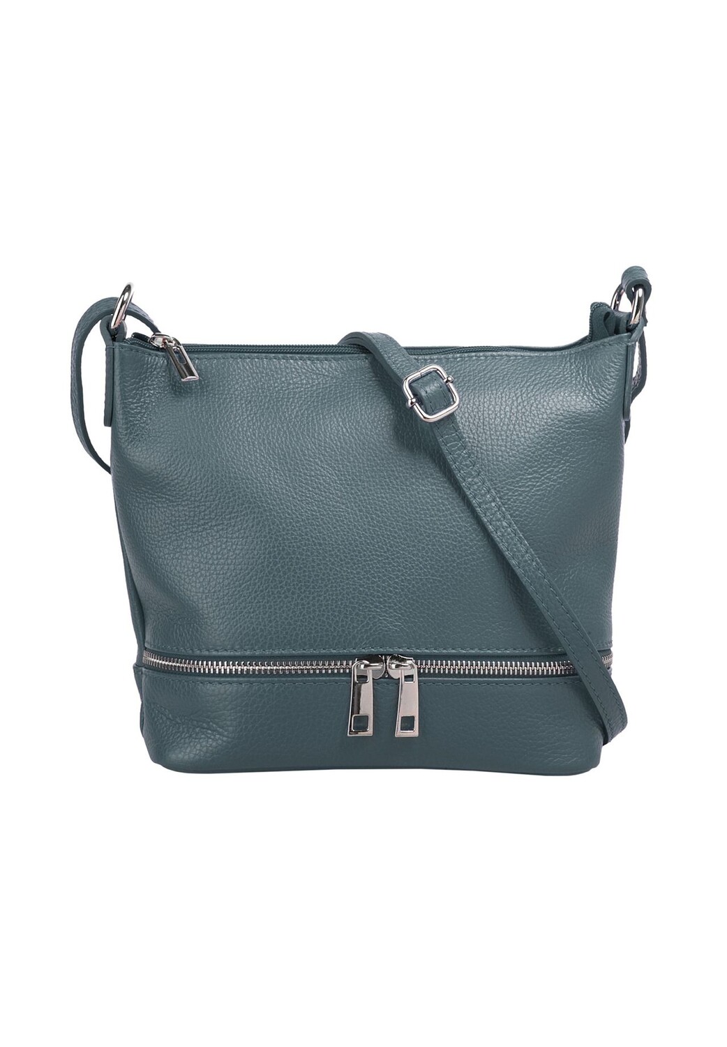 

Сумка через плечо, натуральная кожа, производство Италия Cluty, синий