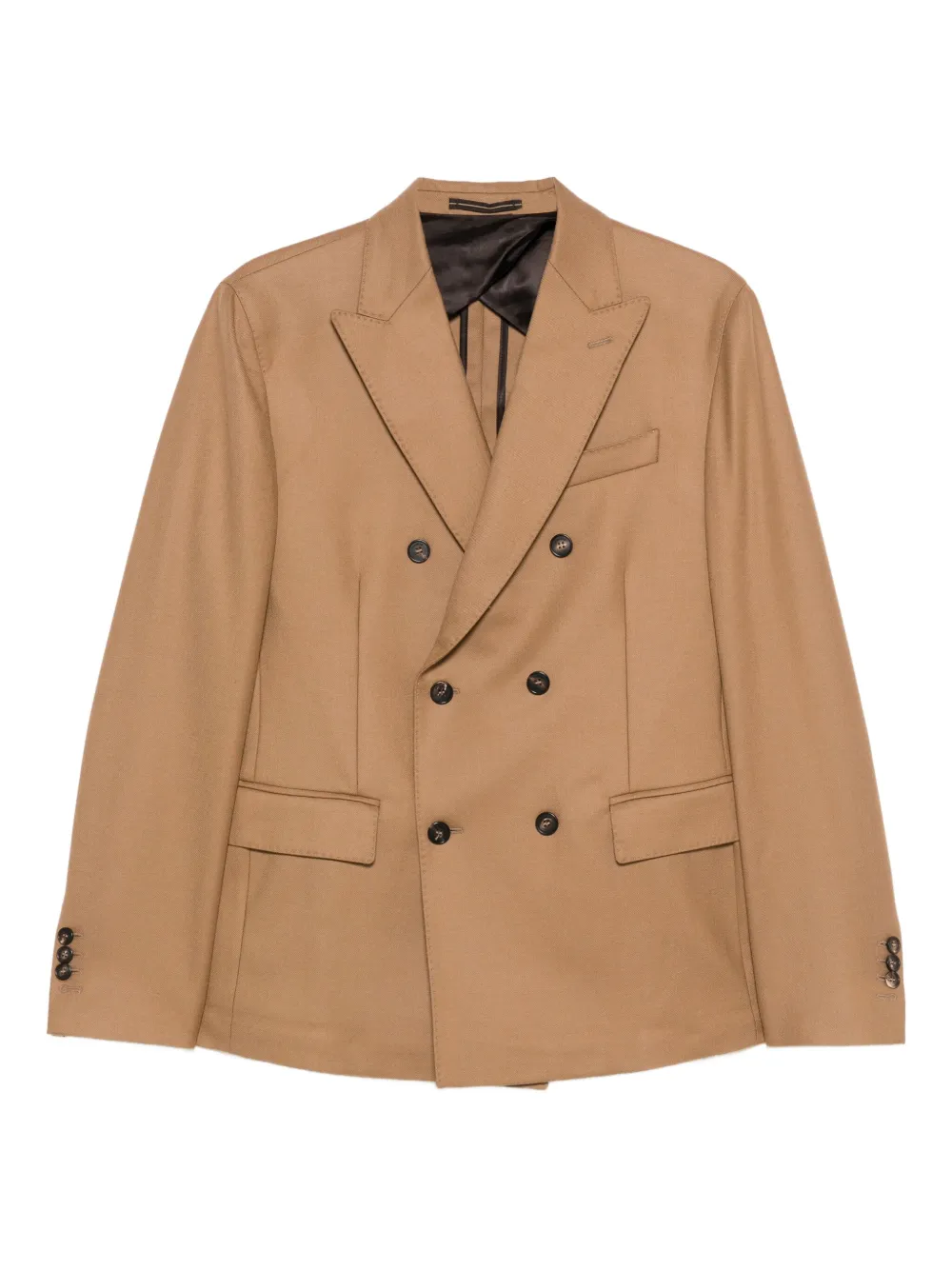 

Двубортный пиджак Incotex, коричневый