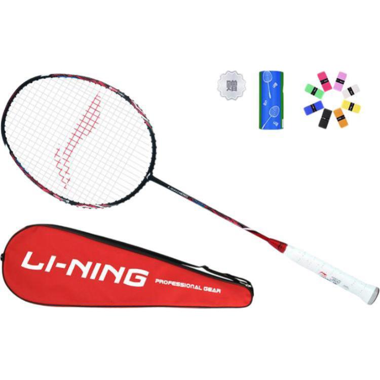 

LINING 2000 Speed бадминтонная ракетка Defensive Type, легкая головка, гибкий шейт, начальный уровень, 675 мм, одиночная ракетка, Black Red