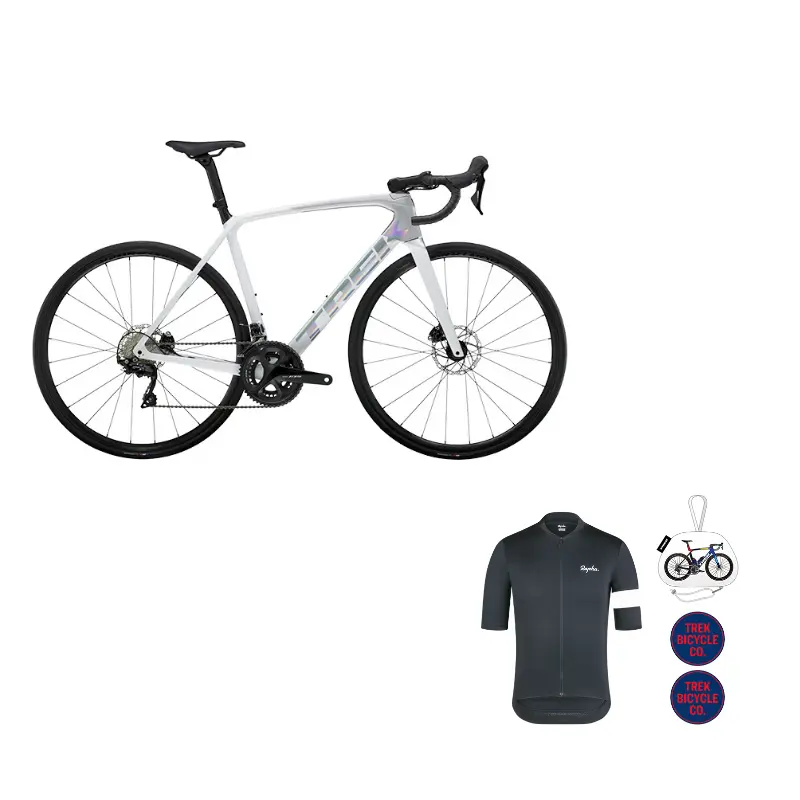 

Шоссейный велосипед Emonda Disc Brake Lightweight Hill Climb Competition Grade TREK, белый/серебристый