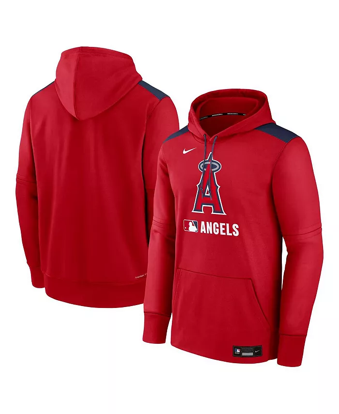

Мужская красная толстовка с капюшоном Authentic Collection Performance Los Angeles Angels Nike