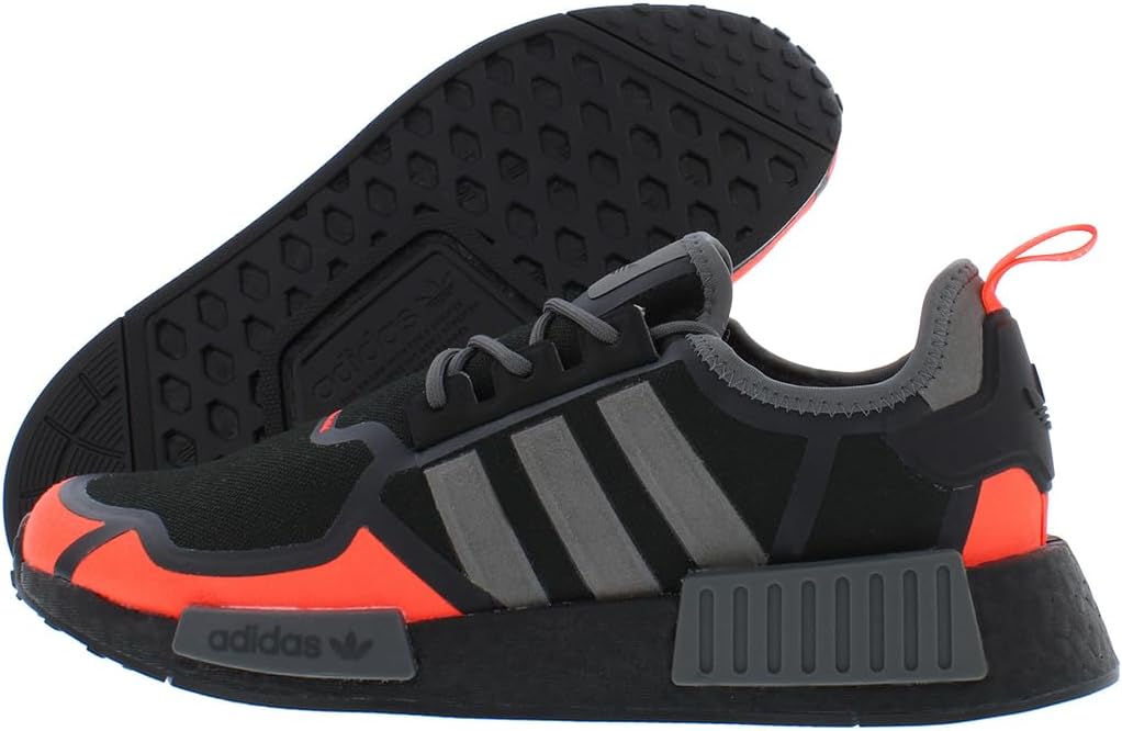 

Мужские кроссовки Adidas NMDr1 Pk черного цвета BY1887 для бега по дороге, черные/резиновые, размер 11 US