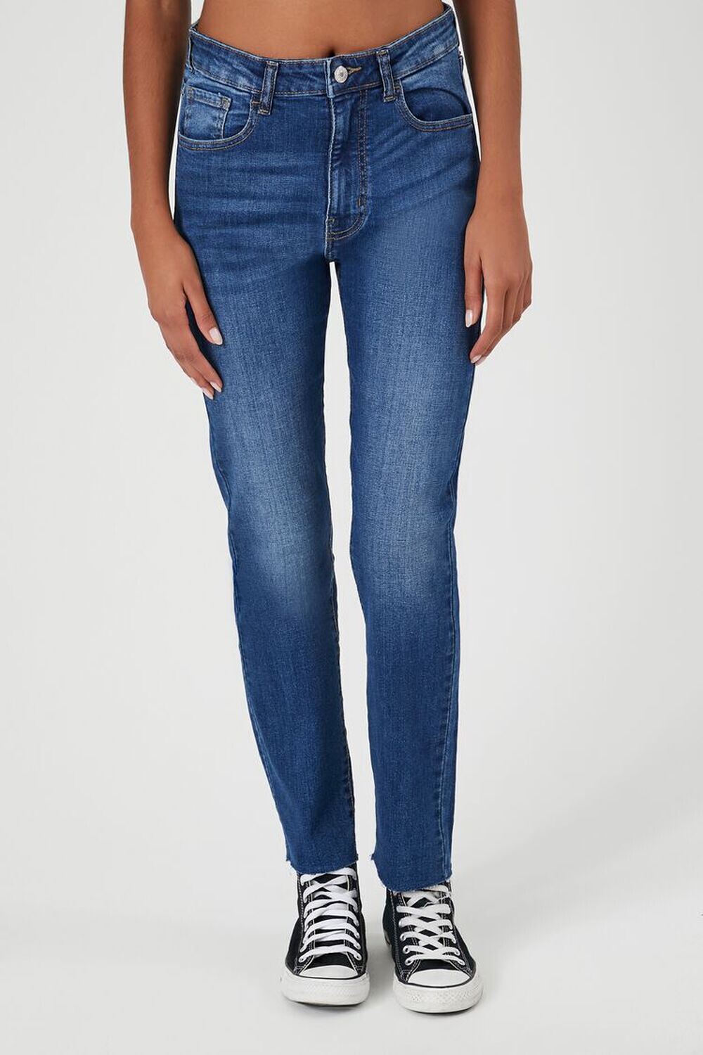 

Суперэластичные джинсы Mom Forever 21, деним
