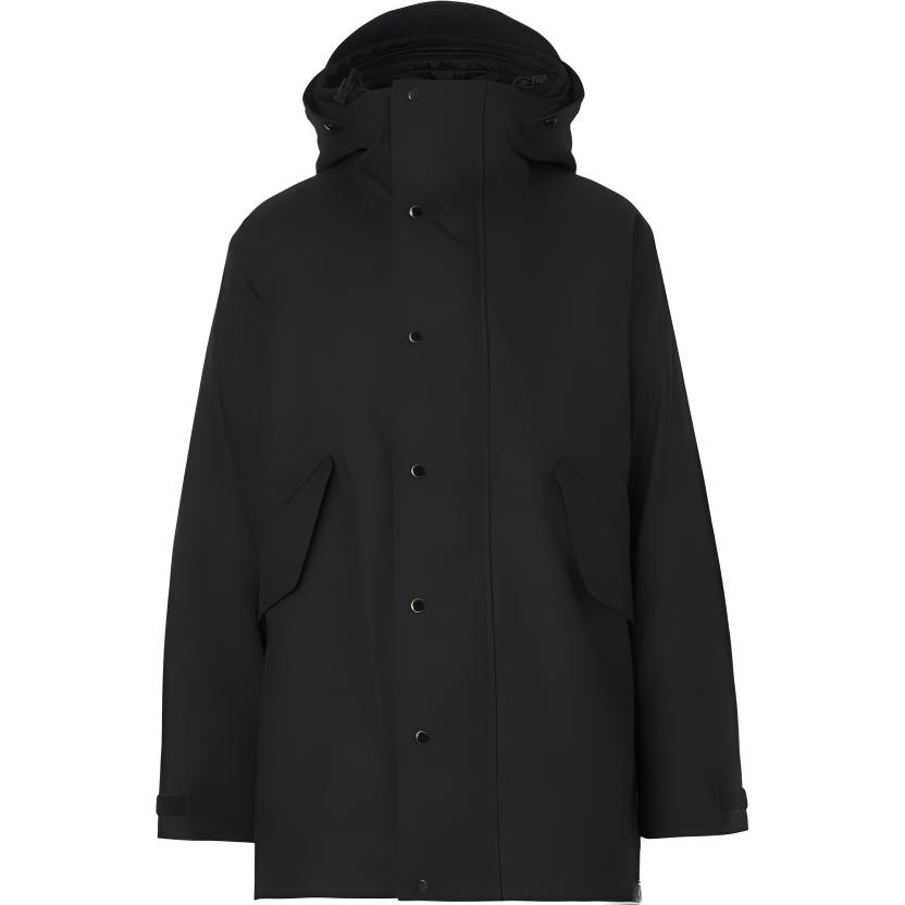 

Burberry Пальто мужское черное с капюшоном Moderate Straight Fit