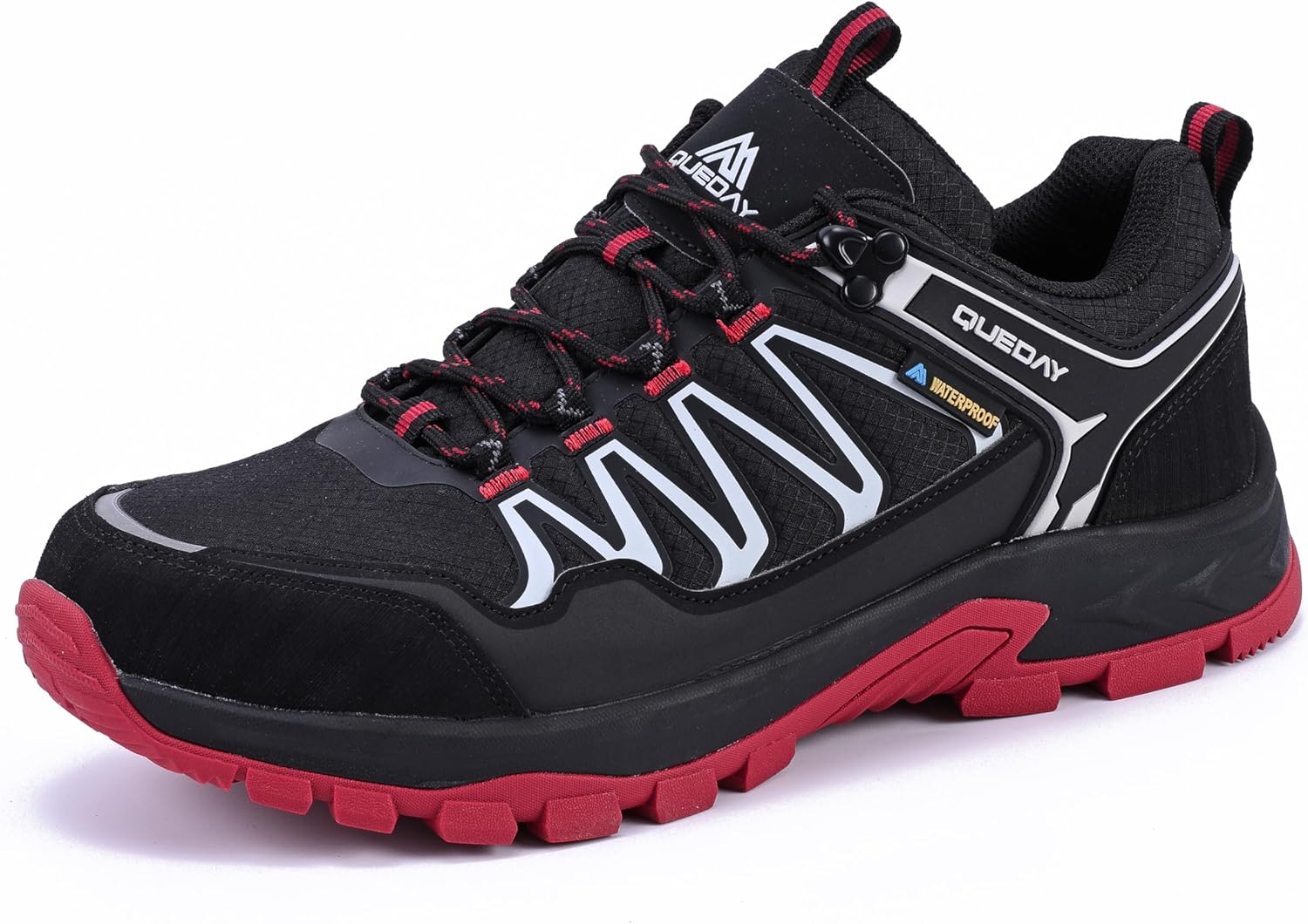 

Водонепроницаемые походные ботинки Queday для мужчин, легкие прогулочные кроссовки для ежедневных походов, треккинга, троп, кемпинга и скалолазания, черный
