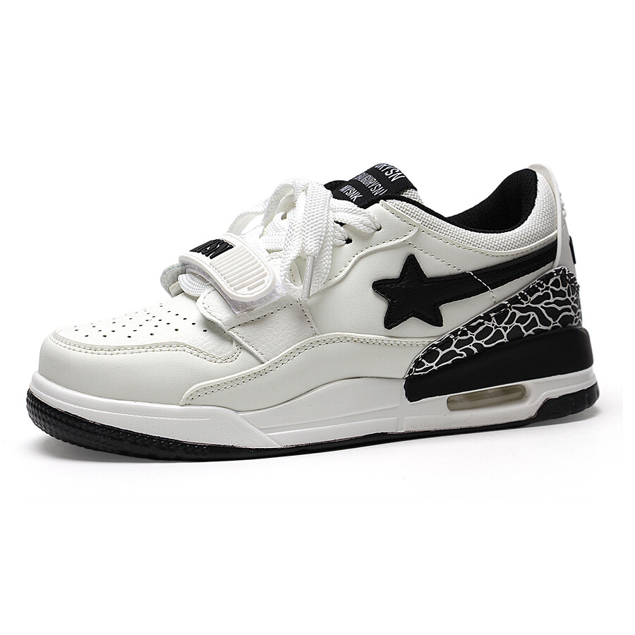 

Кроссовки STUR YSN Skateboarding Shoes Unisex Low-top Black, белый/черный