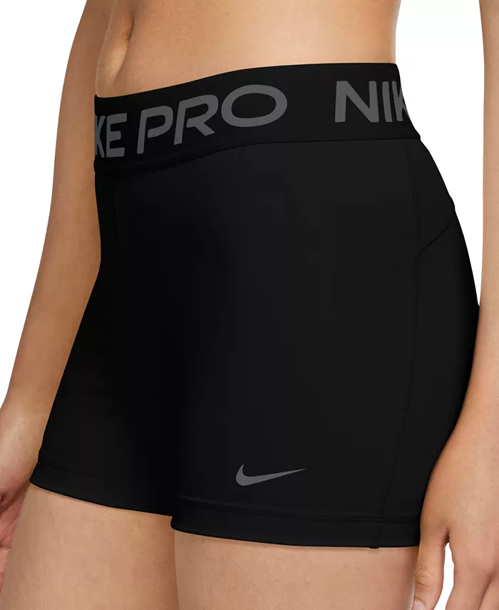 Женские шорты Pro длиной 3" Nike, черный — фото 3